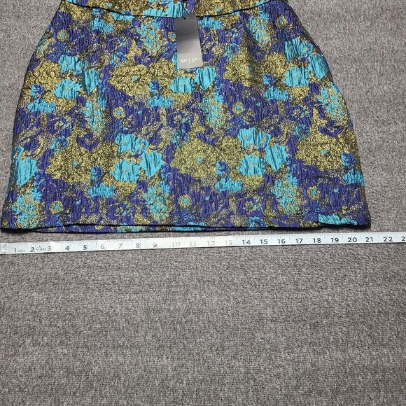Nasty Gal Womens Skirt 8 Metallic Bracade Multicolor Boho Festival Glitter Party - Picture 3 of 9